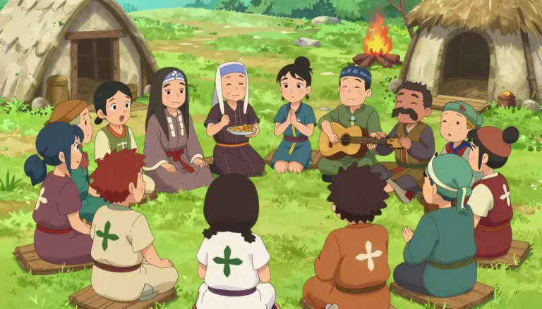 Visual representation of "tribe" - A group of people who share the same culture, language, or history