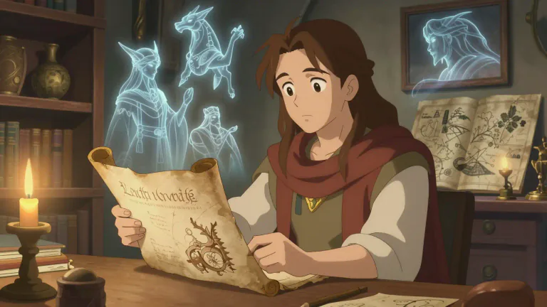 Visual representation of "mythologist" - A person who studies myths, especially their origins, meanings, and significance in culture.