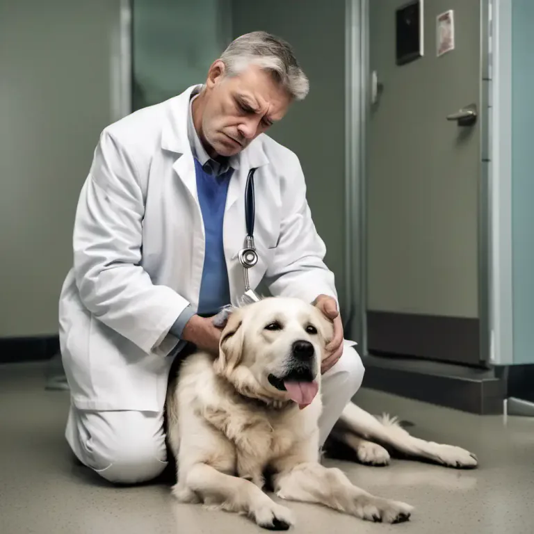 Visual representation of "put down" - To end the life of a sick or old animal humanely
