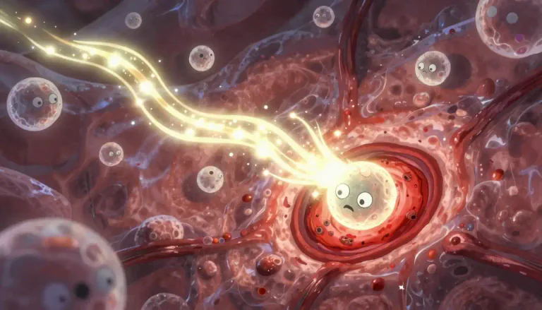 Visual representation of "chemokine" - Chemokines are signaling proteins that direct the movement of immune cells towards sites of infection or inflammation.