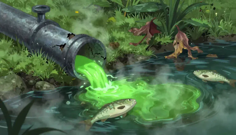 Visual representation of "toxic" - Dangerous and harmful
