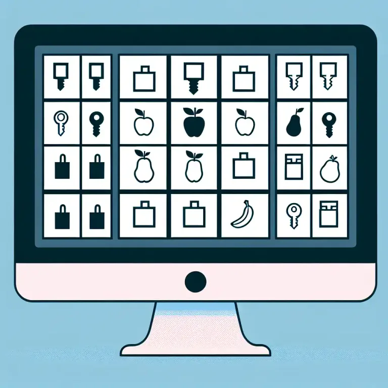 Visual representation of "associative" - In computing, it refers to data storage where items can be retrieved by a part of the original data, rather than by a specific location.
