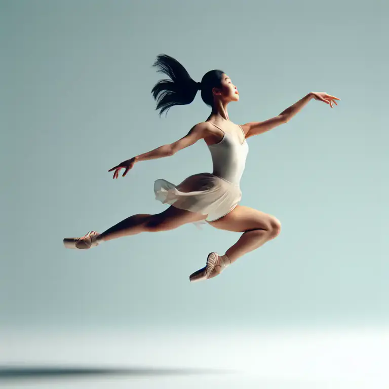 Visual representation of "height" - This is a term used in ballet to describe the ability to achieve excellent elevation or lift off the ground.