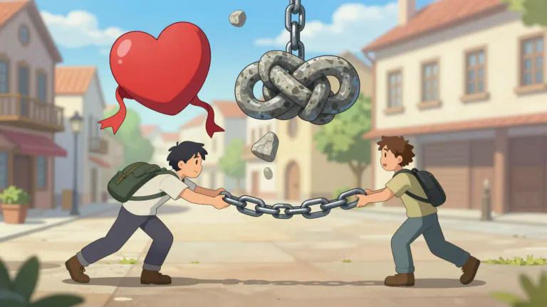 Visual representation of "reification" - The act of treating human relationships or concepts as if they were physical items.