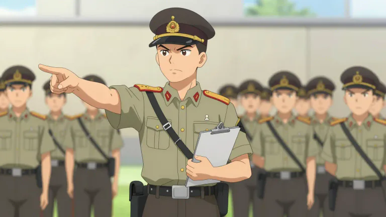 Visual representation of "sarge" - A term used to refer to a sergeant, particularly in the army or military.
