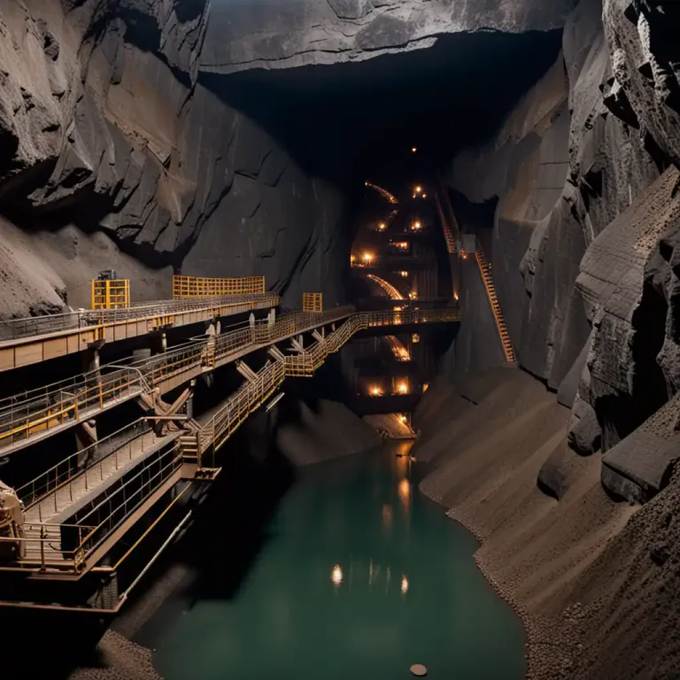 Visual representation of "cavernous" - Resembling a large underground chamber or cave.