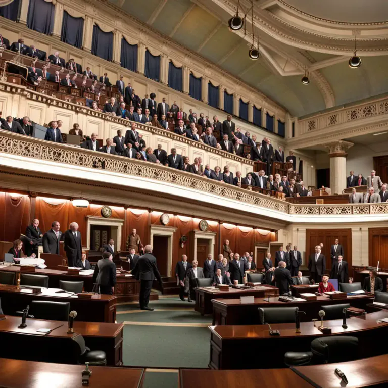 Visual representation of "assembly" - The lower house of the legislative body in certain US states.