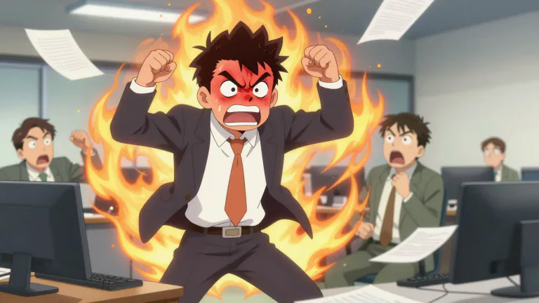 Visual representation of "wrath" - Intense or fierce anger