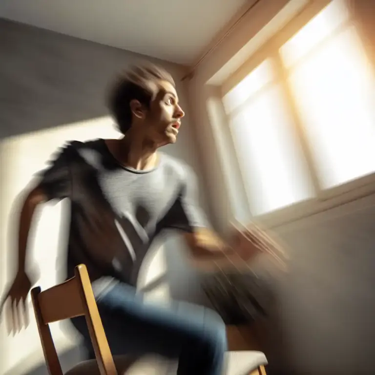 Visual representation of "dizzily" - In a way that lacks stability, often causing dizziness or a spinning sensation.