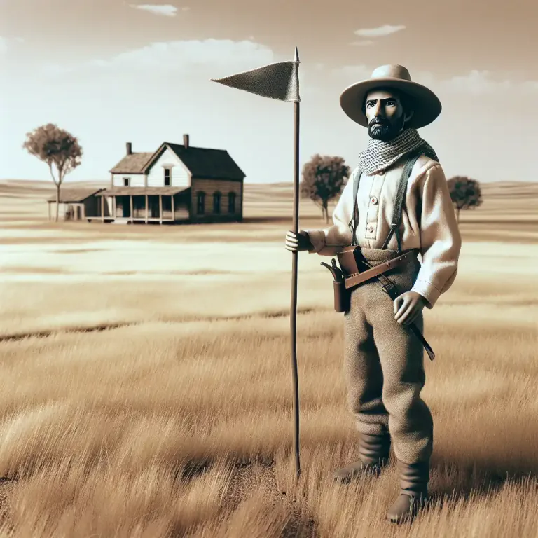 Visual representation of "homesteader" - A person who gets land under a homesteading law
