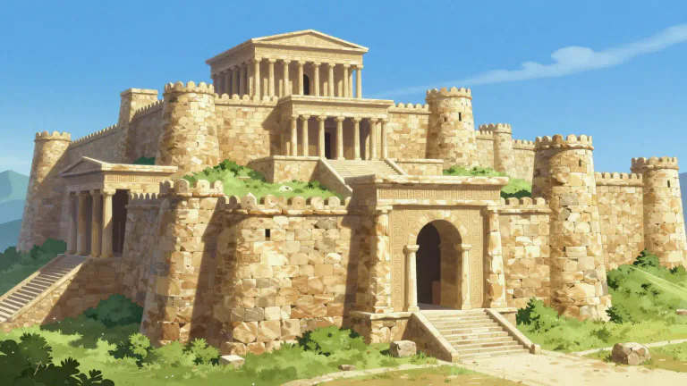 Visual representation of "mycenaean" - Relating to the Mycenaean civilization, a late Bronze Age culture in ancient Greece known for its palatial states, architecture, and art.