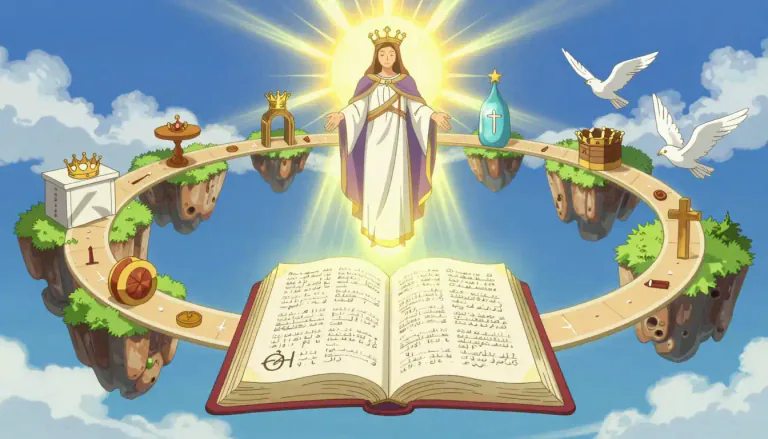 Visual representation of "dispensationalism" - A religious belief system that interprets the Bible as revealing God's workings through different periods of time, each characterized by specific divine arrangements.