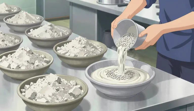 Visual representation of "talcum" - A mineral composed predominantly of talc, used in various industrial applications, including as a filler in plastics and ceramics.