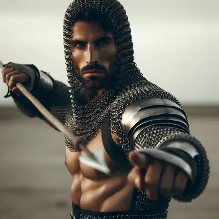 Visual representation of "shaft" - A pointed tool or weapon, such as an arrow or a spear
