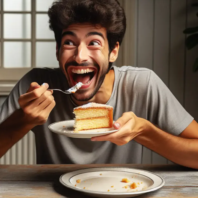 Visual representation of "moorish" - In UK, something that tastes so good that you want to eat more.