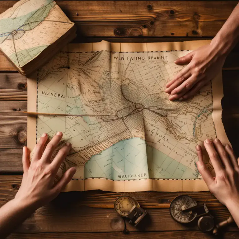 Visual representation of "spread out" - To open something that has been folded