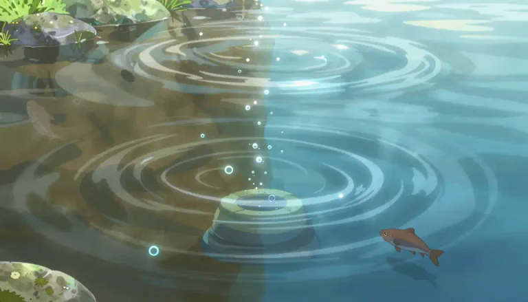 Visual representation of "oxygenate" - To add or mix oxygen with something