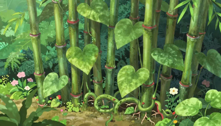 Visual representation of "knotweed" - A type of perennial plant, particularly the Japanese knotweed, which can spread aggressively and is often considered invasive.
