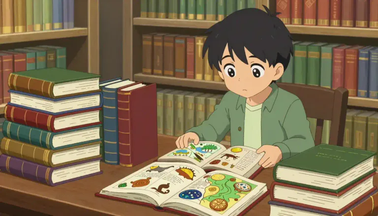 Visual representation of "encyclopedia" - A book or set of books containing information on many subjects or on many aspects of one subject