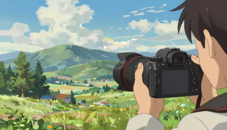 Visual representation of "painterly" - Copying or acting like a painter.