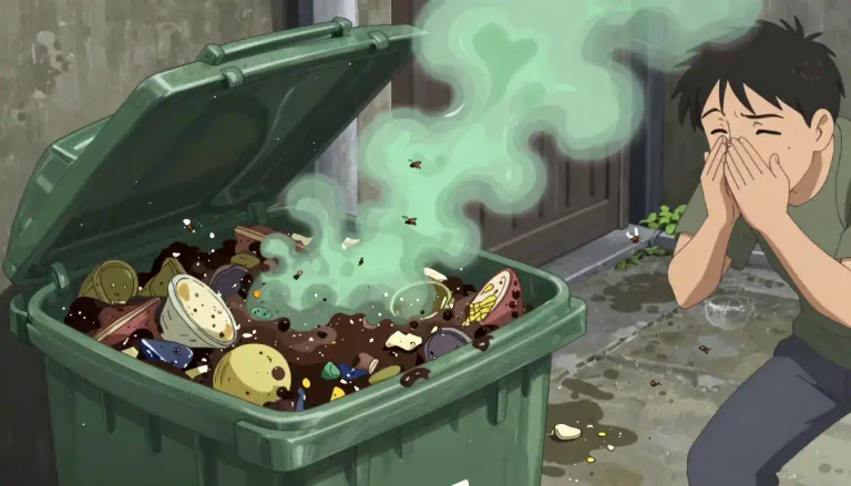 Visual representation of "putrid" - Something that smells very bad