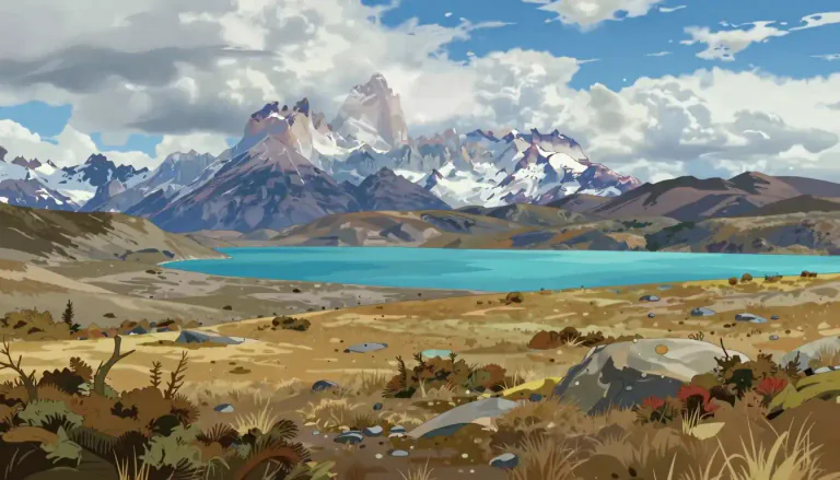 Visual representation of "patagonian" - Relating to Patagonia, a region in the southern part of South America.