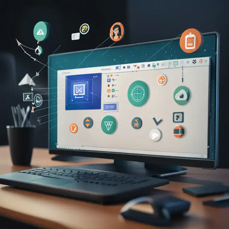 Visual representation of "arrow" - In computing, a visible marker that shows the position on a computer display
