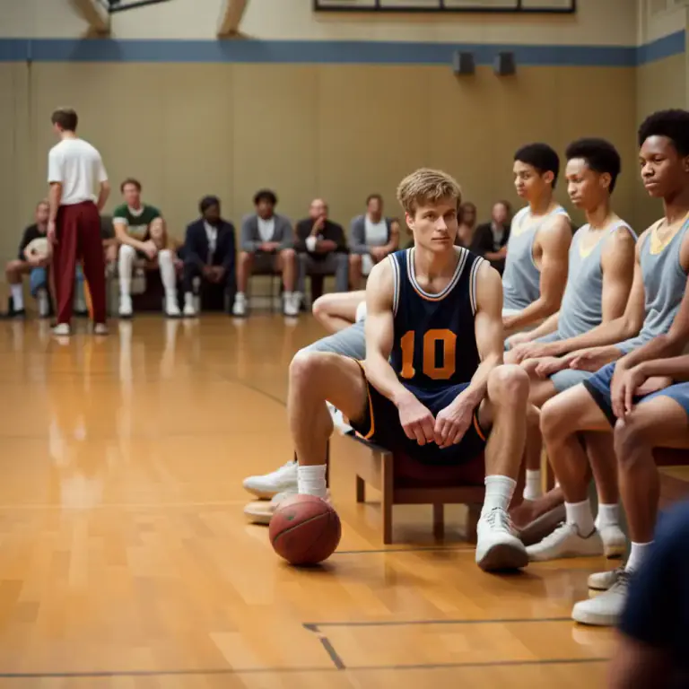 Visual representation of "sit out" - To choose not to participate in an activity or event