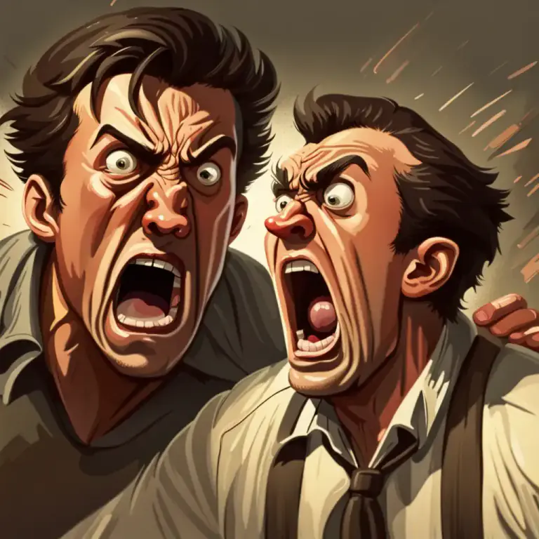 Visual representation of "scream" - to shout or complain loudly