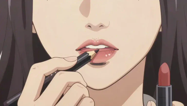 Visual representation of "lipliner" - A cosmetic product used to outline and define the lips, helping to prevent lipstick from smudging.