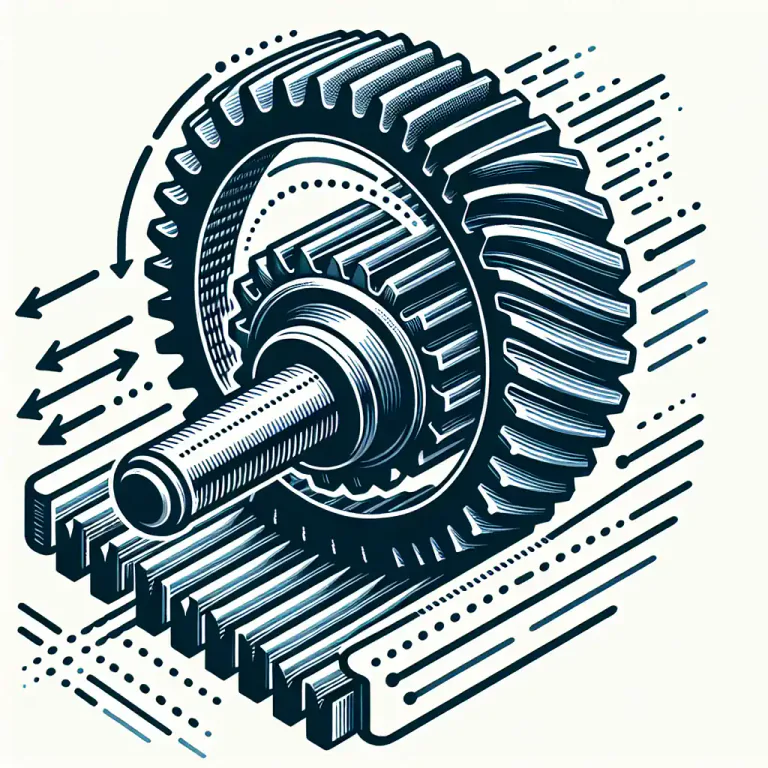 Visual representation of "pinion" - A gear in a mechanical device