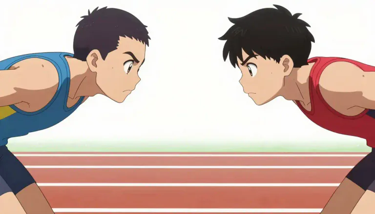 Visual representation of "rival" - A person or thing that tries to compete or do as well as another
