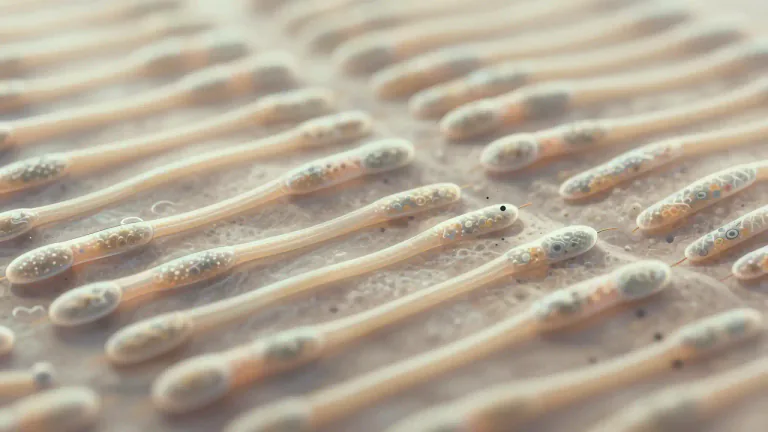 Visual representation of "cilium" - A cilium is a microscopic, hair-like structure on the surface of certain cells that helps in movement and sensory functions.
