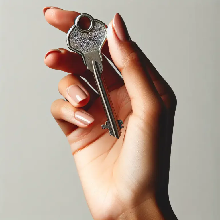Visual representation of "key to" - The most important part or thing needed to achieve something