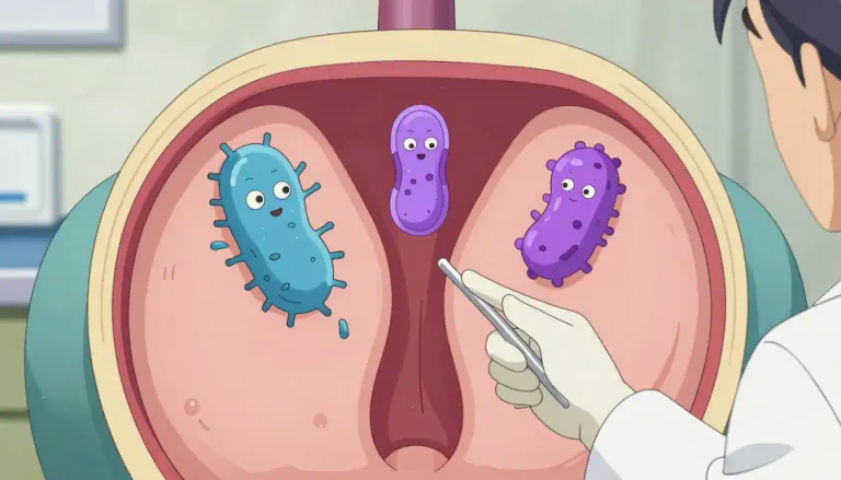 Visual representation of "vaginosis" - It refers specifically to transitional bacterial infections that can occur in the vaginal area.