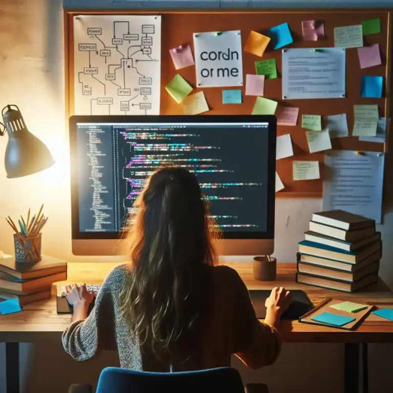 Visual representation of "ide" - Integrated Development Environment, a type of software used by computer programmers