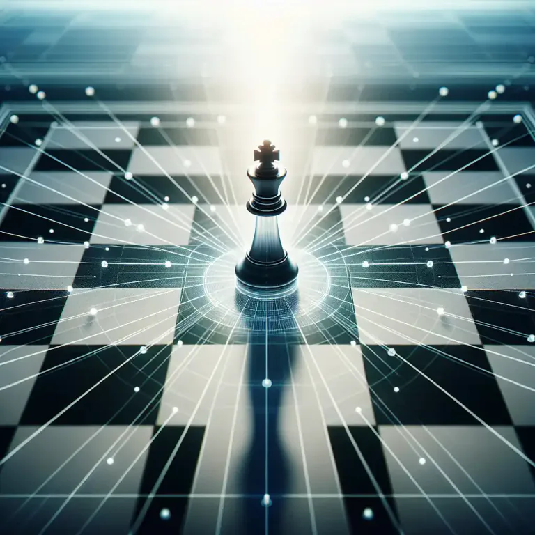Visual representation of "queen" - The most powerful chess piece that each player has, able to move in any direction along a rank, file, or diagonal on which it stands.