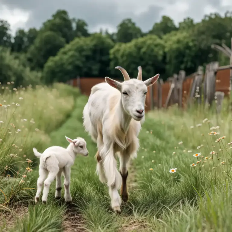 Visual representation of "kid" - A baby goat.