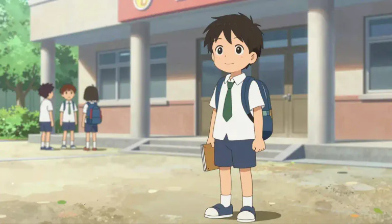 Visual representation of "schoolboy" - A boy who is attending school or who is of an age to be attending school.
