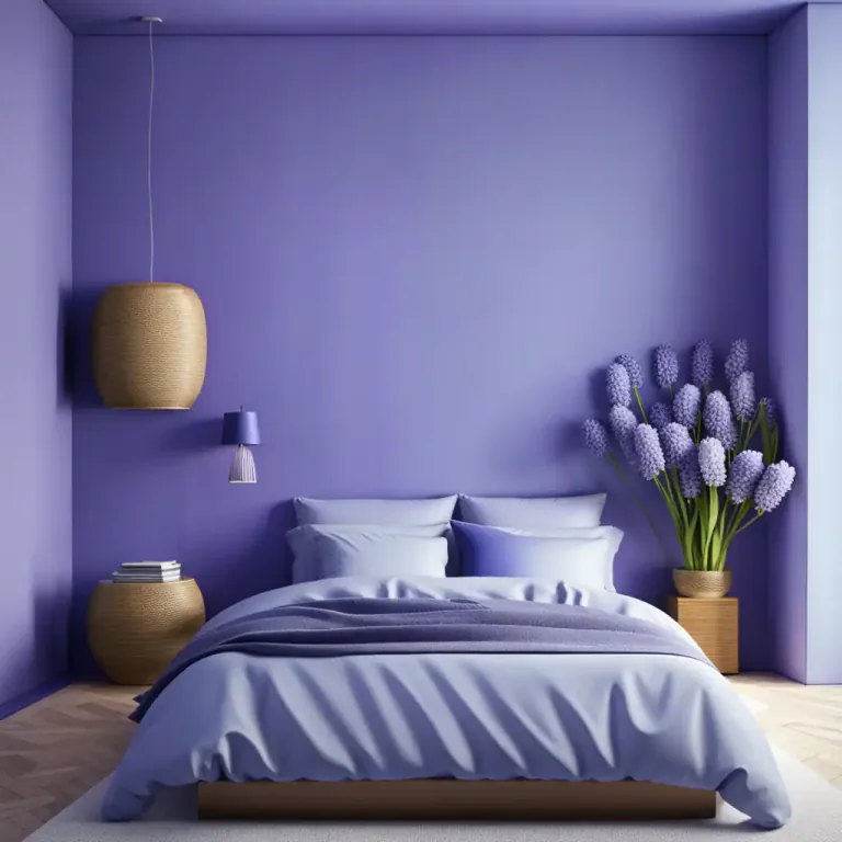 Visual representation of "hyacinth" - A very bright purplish-blue color