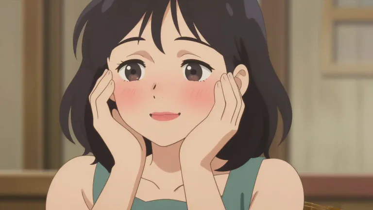 Visual representation of "blush" - To become red in the face, usually from embarrassment or shyness.