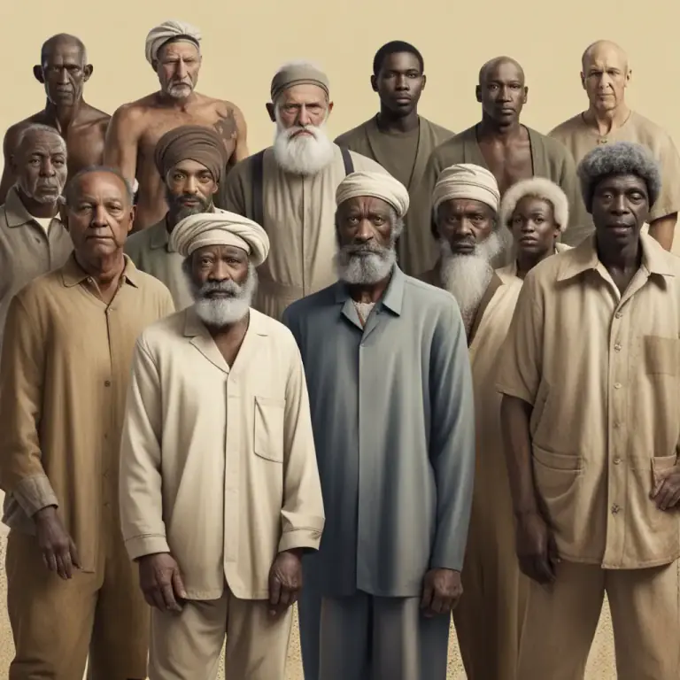 Visual representation of "mankind" - Men as a group