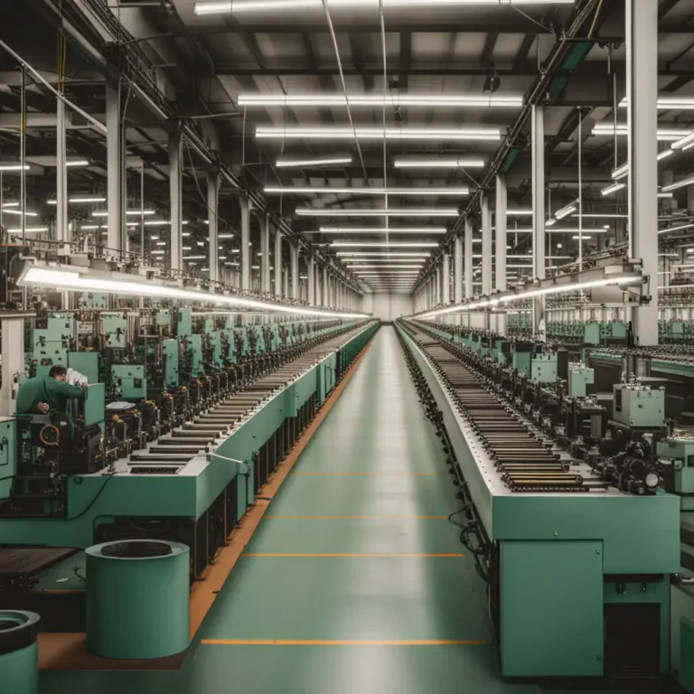 Visual representation of "grind out" - To produce something in large quantities, often by using machinery