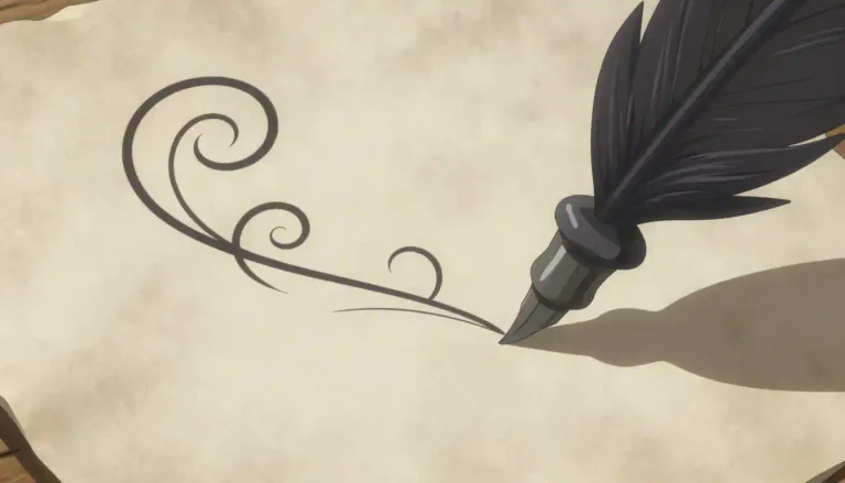Visual representation of "curlicue" - A decorative twist or curl, particularly in writing or design.