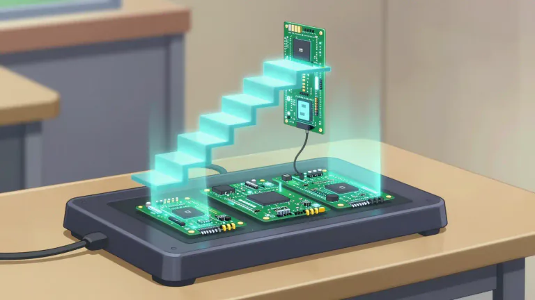 Visual representation of "upgradability" - The capability of a product or system to be upgraded, enhancing its performance or features.