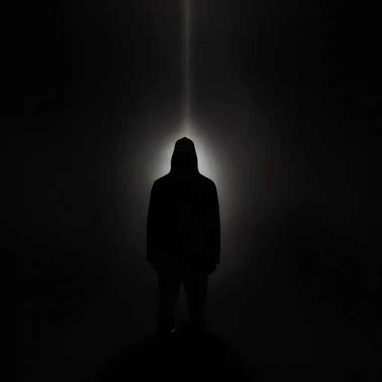 Visual representation of "night" - A strong or complete darkness