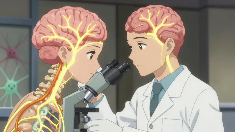 Visual representation of "neuropathological" - Relating to or denoting the study of the pathological processes in the nervous system.