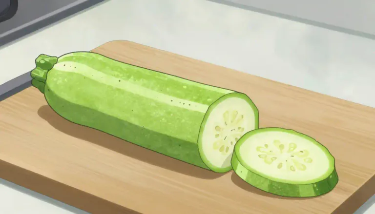 Visual representation of "courgette" - A long, green summer squash that is usually eaten as a vegetable.