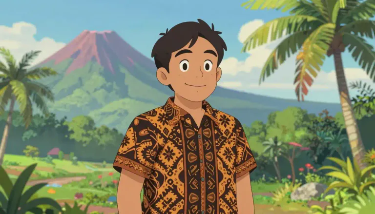 Visual representation of "indonesian" - A person from Indonesia.
