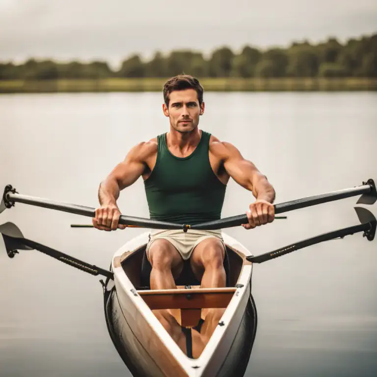 Visual representation of "skull" - A form of rowing sport where each rower uses two oars